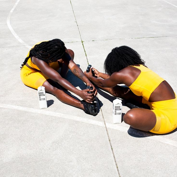 Group fitness class in a modern studio environment